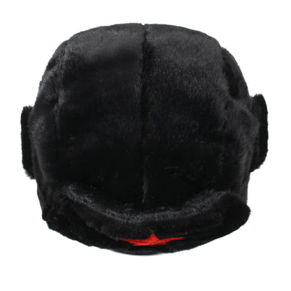 Five-Point Star Lei Feng Style Winter Outdoor Ski Hat, Unisex, Fleece-Lined For Warmth