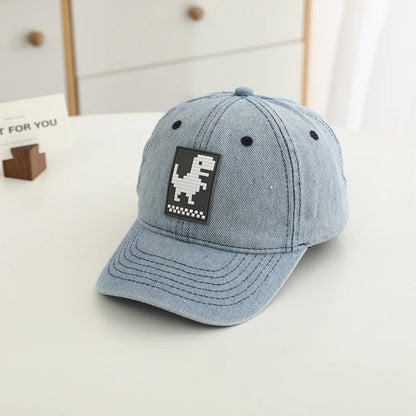Summer School Baby Boys Baseball Cartoon Dinosaurs Children Outdoor Kids Caps For 2-8 Years Adjustable Sports Hats
