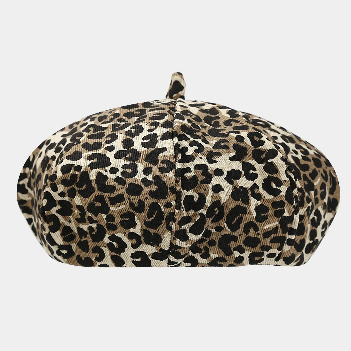 Newsboy Caps Fashion Women Leopard Print Octagonal Hat