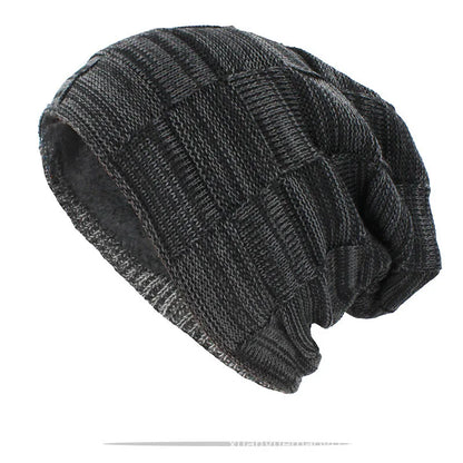 Winter Hat Warm Plus Size Outdoor Knitted Male Female Wool Bobble Hat