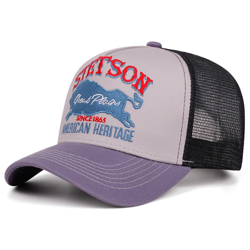 2025 Personalized New Red Bear Breathable Mesh Hat