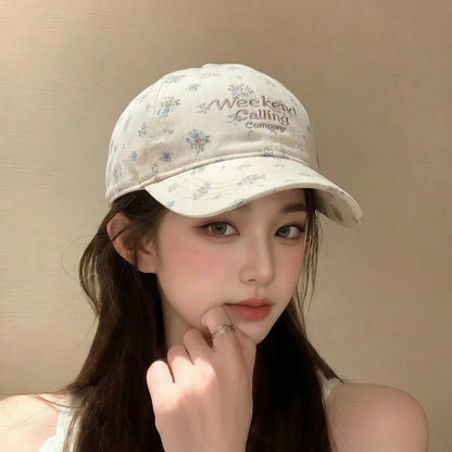 Floral Soft Top Hat Small Korean