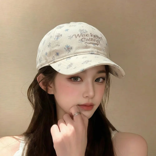 Floral Soft Top Hat Small Korean
