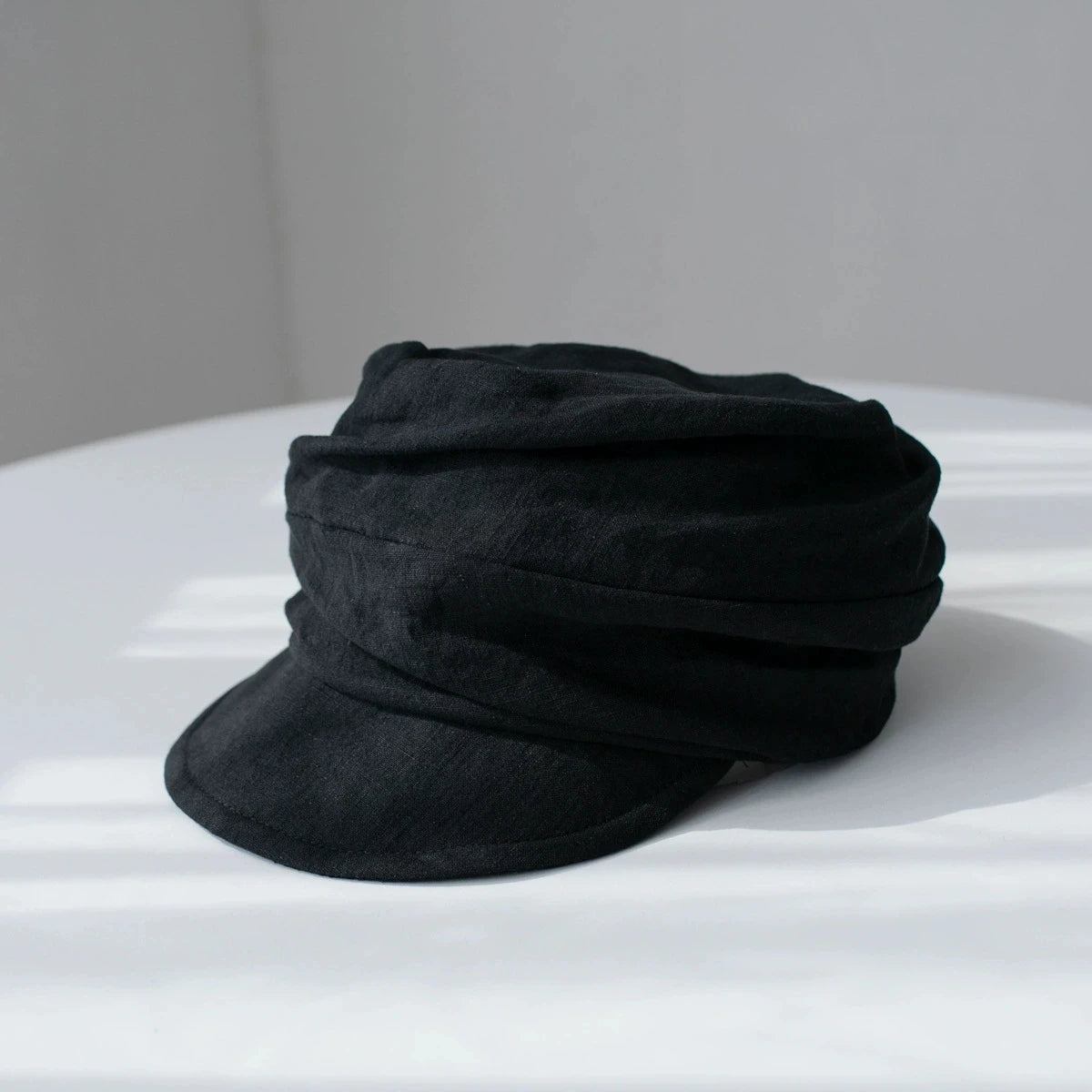 Lightweight Breathable Linen Newsboy Cap