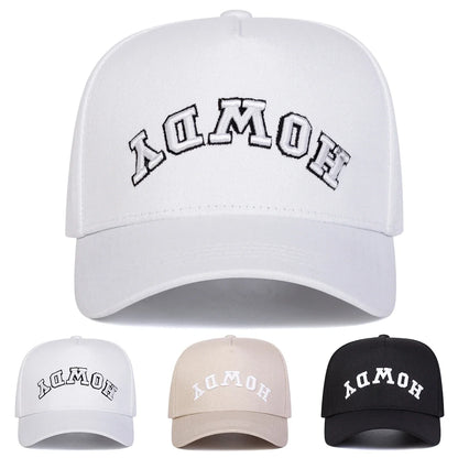 Unisex Letter Embroidery Baseball Caps Outdoor Casual Sunscreen Hat