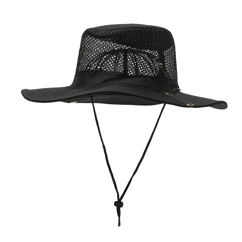 Men Women Summer Wide Beach UV Sunscreen Cap Outdoor Sport Fishing Sun Hat