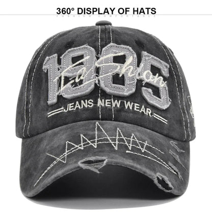 Vintage Baseball Cap Women Men 1985 Embroidery Hip Hop Snapback Hat