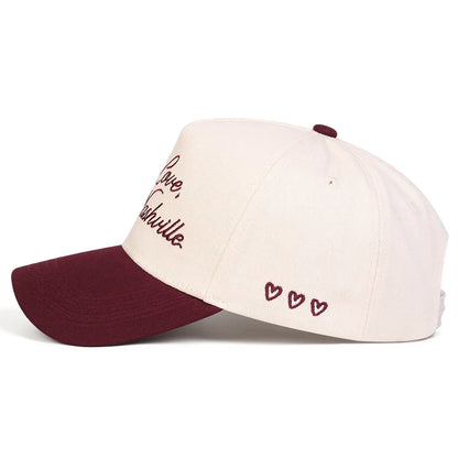 Unisex With Love Letter Embroidery Baseball Caps