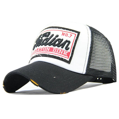 Fashion Letter Embroidery Baseball Cap For Men Women Summer Breathable Mesh