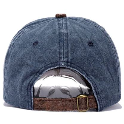Unisex Washed Cotton Baseball Cap Giants Letter Embroidery Hat For Women And Men
