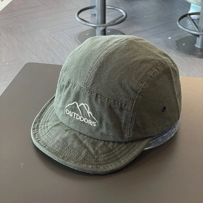 New Short Brim Baseball Cap Sun Protection Quick-Dry Sun Hat