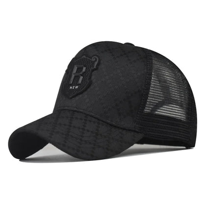 R Letter Icon Men's Baseball Cap for Male Summer