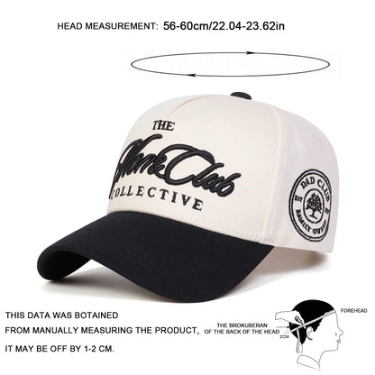 Unisex The Mare Club Collective Embroidery Baseball Caps Spring Autumn