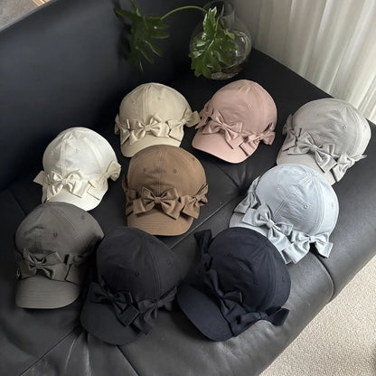 Sweet Lightweight Bowknot Baseball Caps