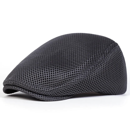 Men Mesh Breathability Newsboy Caps British Painters Hats
