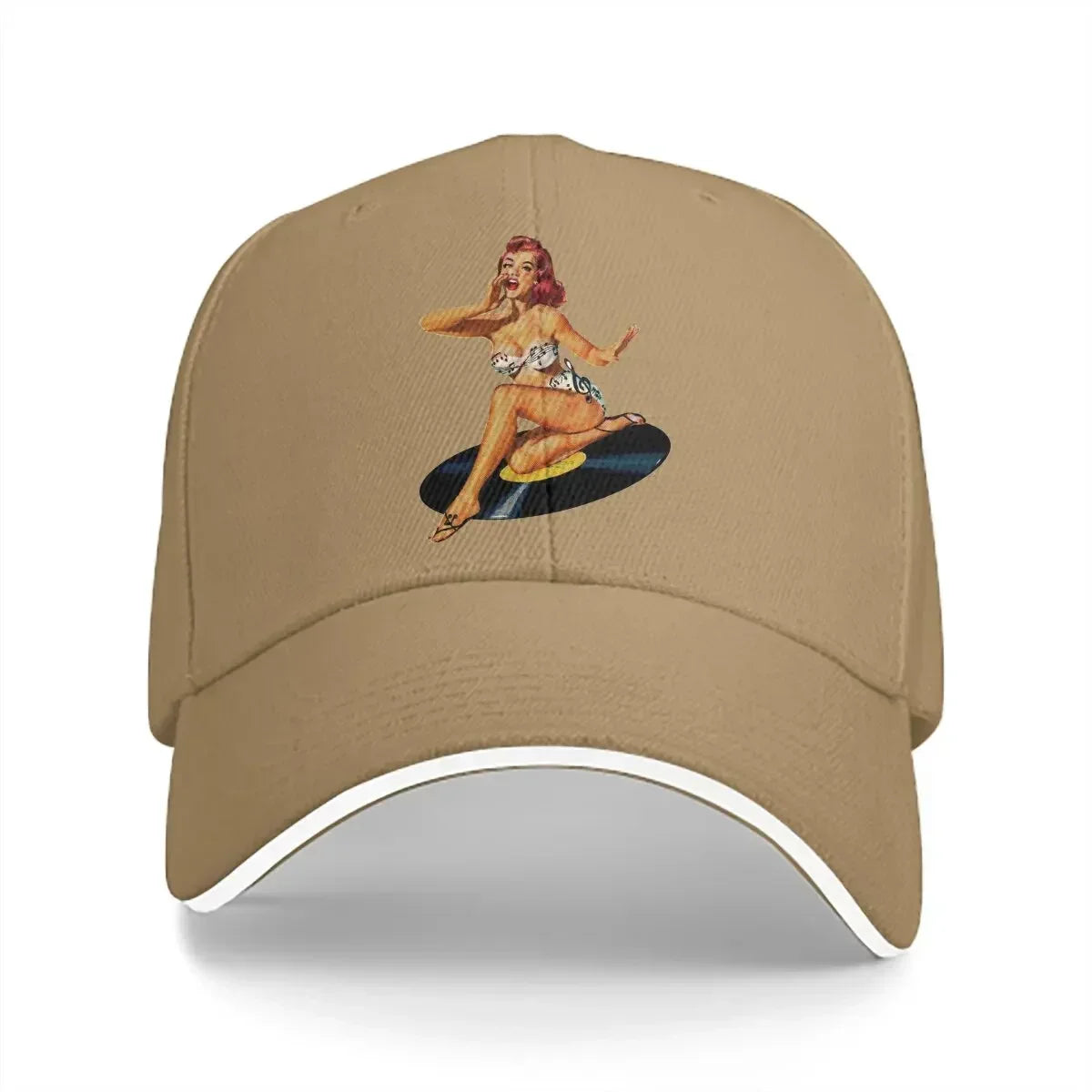 Summer Cap Sun Visor Goddess Pin Up Girl Hip Hop