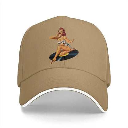 Summer Cap Sun Visor Goddess Pin Up Girl Hip Hop