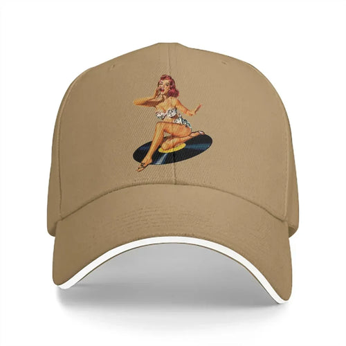 Summer Cap Sun Visor Goddess Pin Up Girl Hip Hop