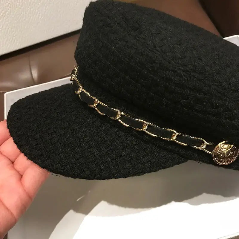 Fashion British Style Beret Hat For Women Duckbill Cap