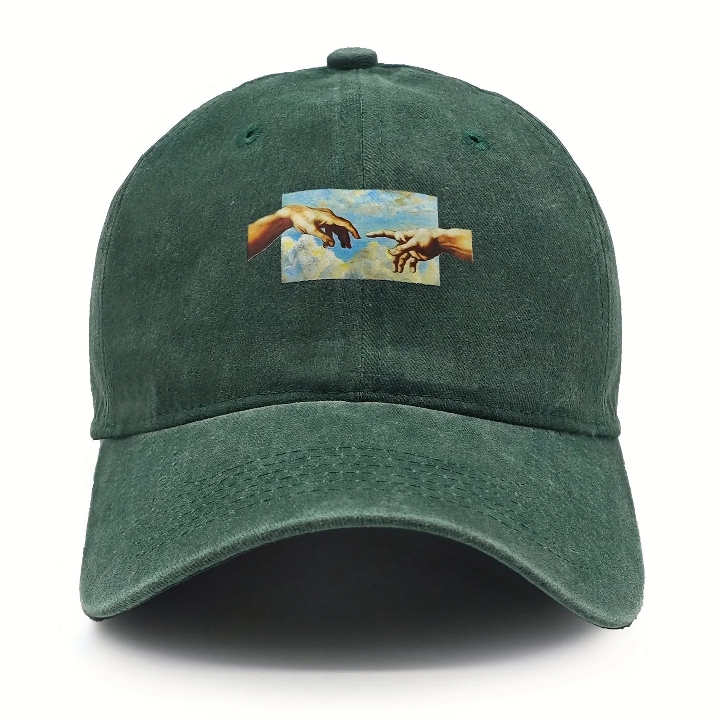 Vintage Printed Baseball Cap, Vintage and Versatile for Both Men and Women