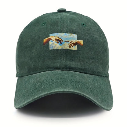 Vintage Printed Baseball Cap, Vintage and Versatile for Both Men and Women