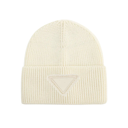 Winter Cotton Knitted Beanies Leather Heart Outdoor Hat Children Hats
