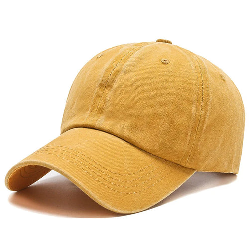 Baseball Caps Washed Cotton Women Men's Cap