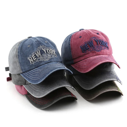 Fashion Patchwork Baseball Hat For Women Men Vintage