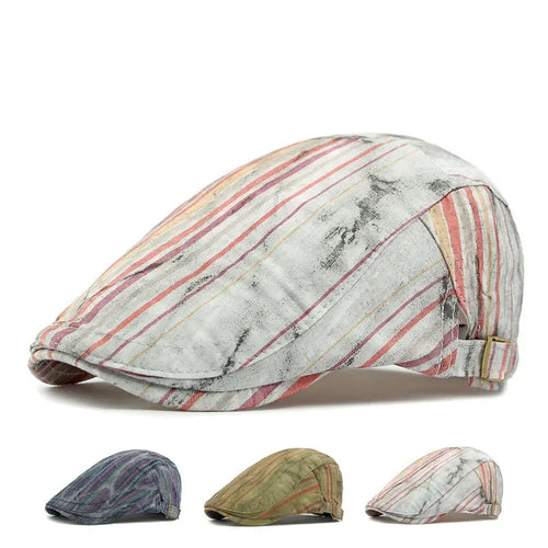 Four Seasons Cotton Print Newsboy Caps