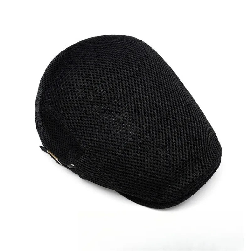 Perforated Mesh Bucket Hat Breathable Beret Women's Korean Style