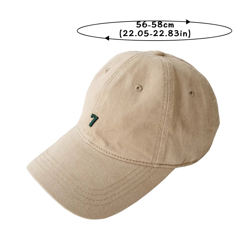 Number Embroidery Baseball Caps for Men Women