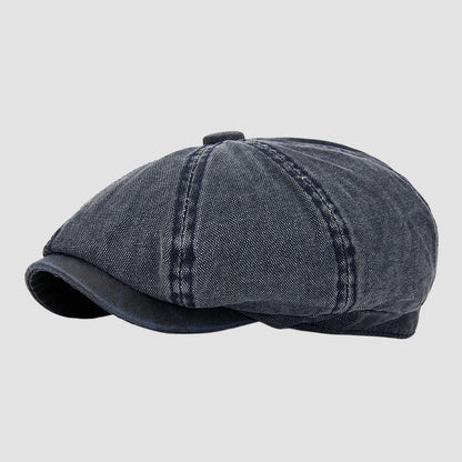 Decorative Christmas Caps Adults British Color Blocked Newsboy Cap