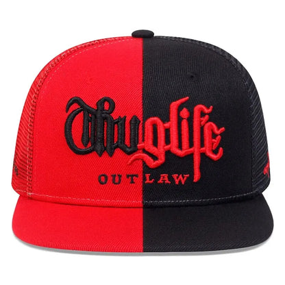 1 Pcs Fashion Fastball Cap Thug Life Embroidery Hip Hop Snapback Hat Adult