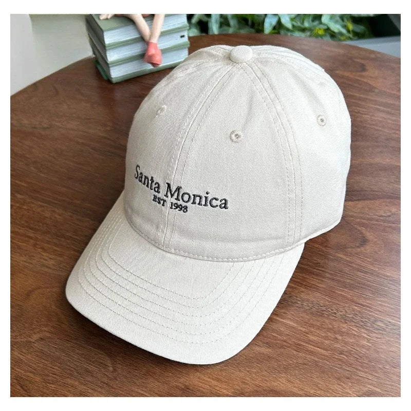 INS Style Letter Embroidered Baseball Caps For Women Face Smaller Sun Protection Korean Version Hat Sun Hat