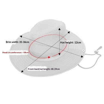 Men's Summer Mesh Breathable Sunscreen Hat Outdoor