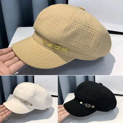Casual Octagonal Newsboy Hat Accessories Fashion Designer Berets