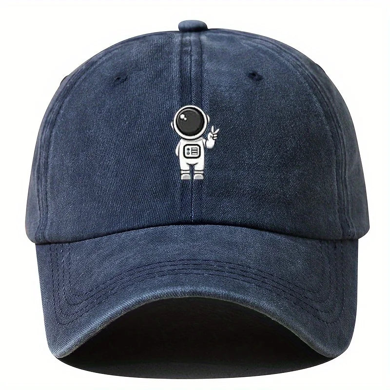 Printed Astronaut Retro Baseball Cap