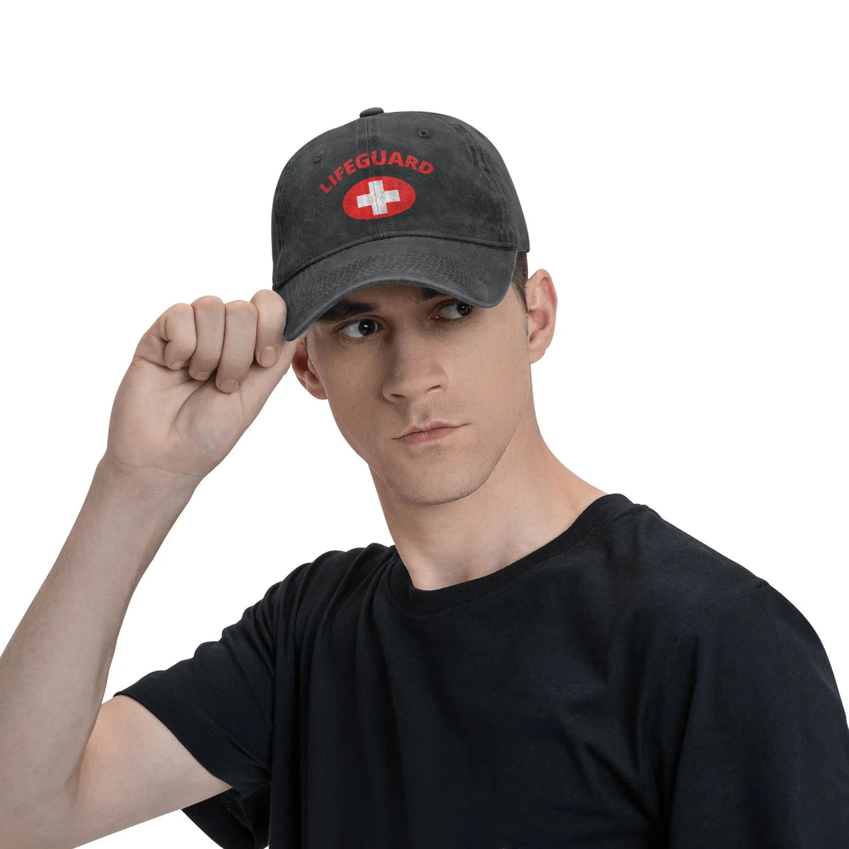 Washed Baseball Cap Lifeguard Summer