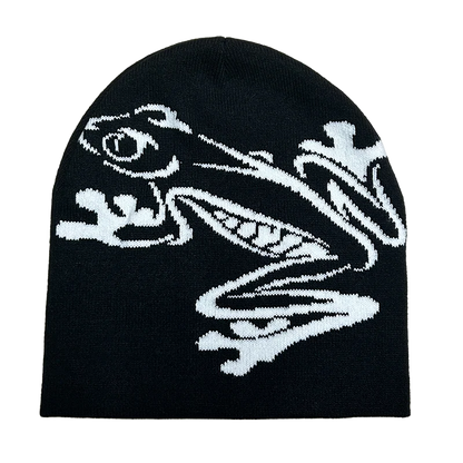 Tree Frog Pattern Beanie Knitted Cap For Men & Women