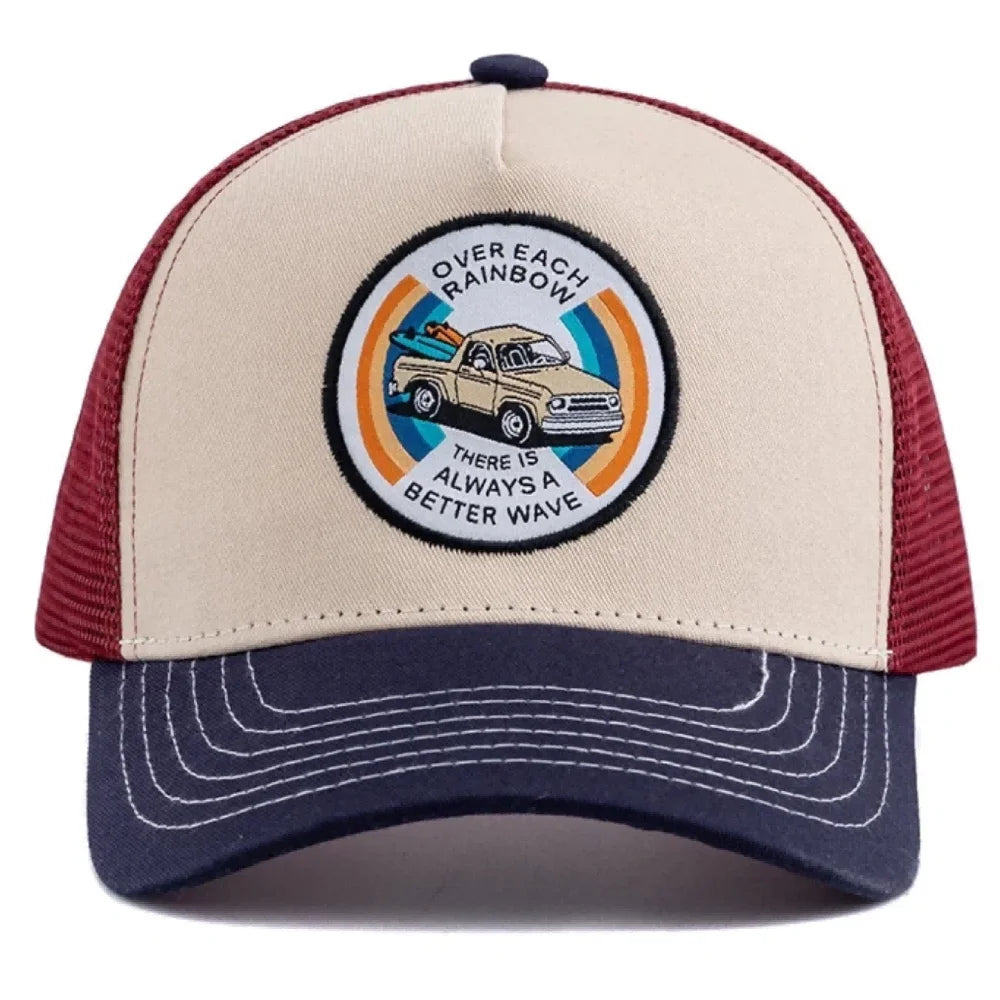 Unisex Embroidered Trucker Hat Mesh Baseball Cap Summer