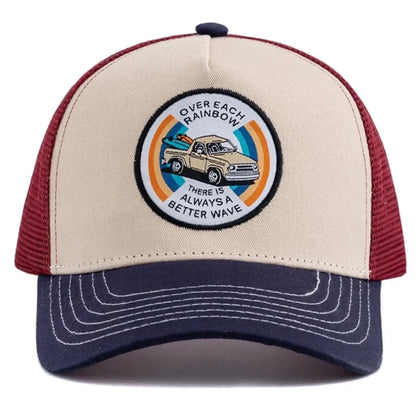Unisex Embroidered Trucker Hat Mesh Baseball Cap Summer