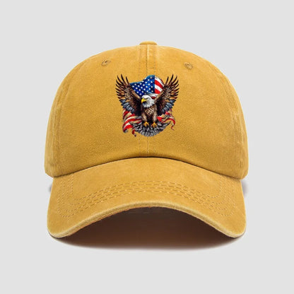 Eagle Flag Printed Baseball Cap, Versatile Style for Both Men and Women