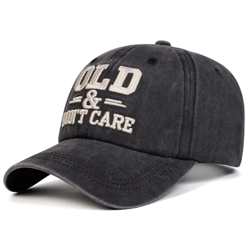 Unisex Old & Don't Care Letter Embroidery Baseball Caps Spring Autumn Sports Cap