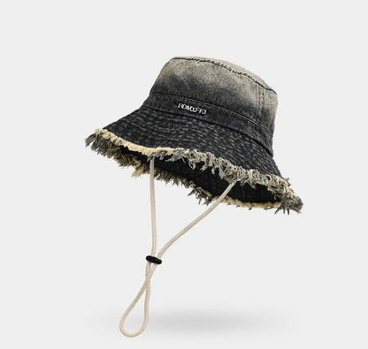 Women's Vintage Washed Denim Bucket Hat