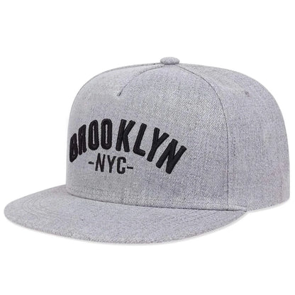 Unisex Brooklyn Embroidery Hip-Hop Hats Outdoor Adjustable