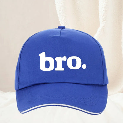 "Bro"Letter Print Baseball Cap Spring Autumn Outdoor