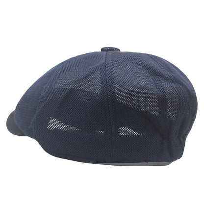 Solid Color Mesh British Beret Hollow-Out