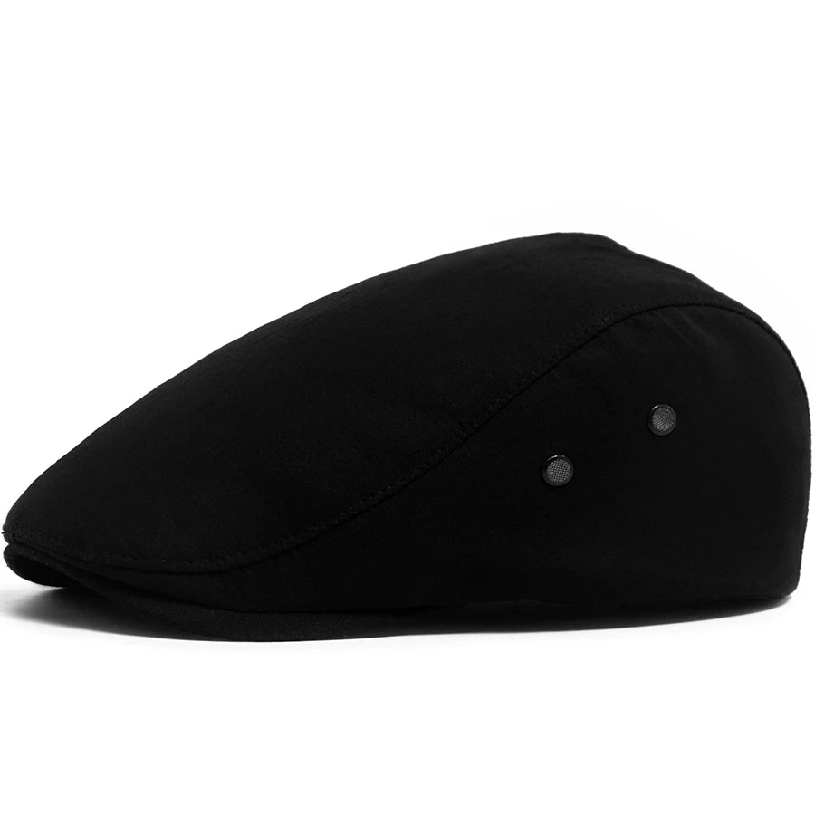 Men Linen Flat Cap Summer Breathable Newsboy Ivy Gatsby Beret Hat