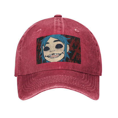 Feel Good Gorillaz Virtual Band Denim Fabric Cap