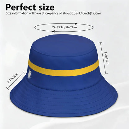 Nauru Fisherman Hats  Bucket Cap Country Travel Fishing